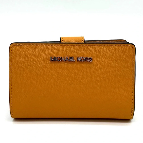 Michael Kors Medium Bifold Zip Chain Wallet Cider - Picture 1 of 8